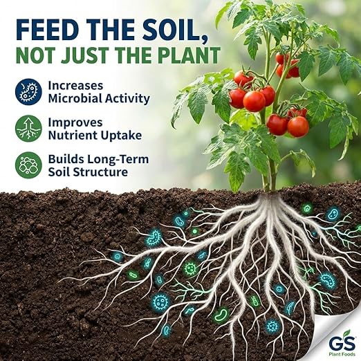 GS Plant Foods Liquid Fish & Kelp Fertilizer (275 Gallons) – Organic Material Review Institute Listed Natural Plant Food for Home Gardens, and Vegetables