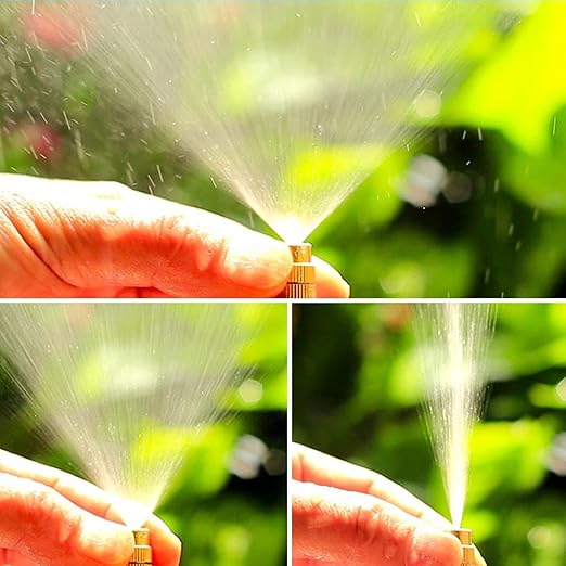 New drip Irrigation kit, Automatic Garden Watering System, Quick Connector and 360-degree Bending Dropper atomizing Copper Nozzle, Garden Plant Lawn Courtyard Watering System. (82FT)
