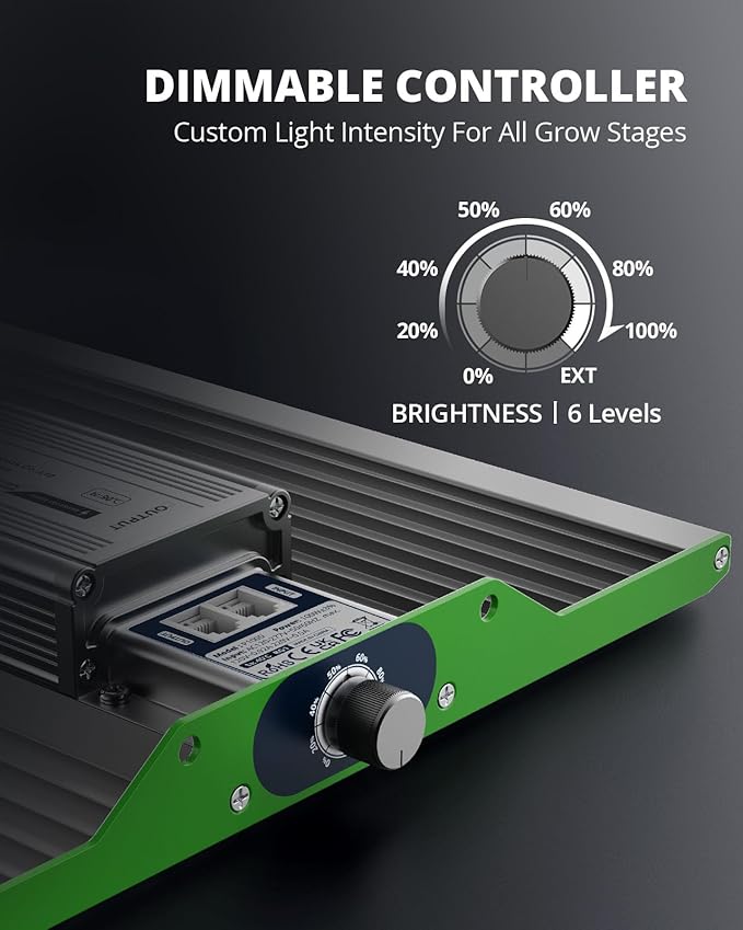 VIPARSPECTRA P1000 LED Grow Light for Seed Starting Vegetables Bloom, Dimmable Plant Lights Dimming Daisy Chain Grow Lights for Indoor Plants Full Spectrum for 3x3/2x2 Grow Tent