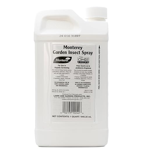 Monterey - Spinosad Insecticide - Garden Insect Spray Concentrate for Control Insects Bundled with Measuring Spoon - 8 oz Concentrate