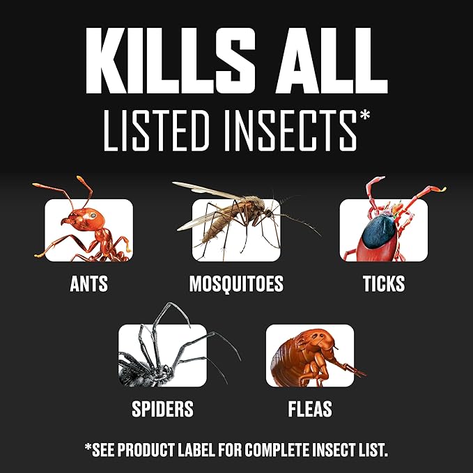 Ortho BugClear Insect Killer for Lawns and Landscapes Concentrate - Outdoor Bug Spray Kills Mosquitoes, Ants, Spiders, Fleas, Ticks, and More, 32 fl. oz.