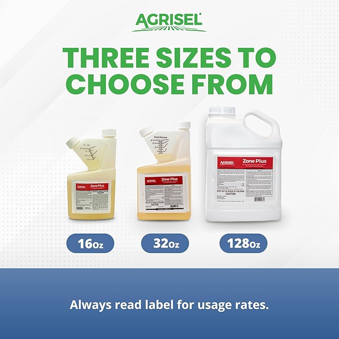 Agrisel Zone Plus Insect & Pest Control, Broad Spectrum, for Indoor & Outdoor, Effective Against 100 Pests, Eco-Friendly, 3-Pack of Disposable is Included with Purchase, 32 Ounce