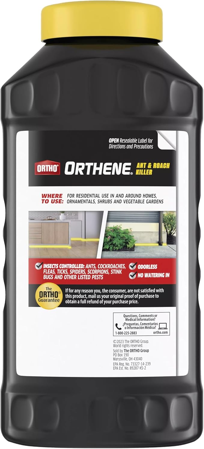 Ortho Orthene Ant and Roach Killer - Provides Long-Lasting Insect Control, Bug Killer for Indoor and Outdoor Use, 1 lb.