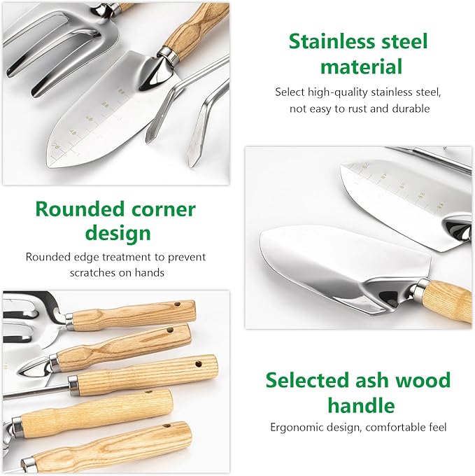 Hand Shovel for Gardening,Garden Shovel Hand,Trowel Garden Tool,Garden trowels Hand Tool,Garden Hand Shovel,Garden Shovels for Planting,Small Shovels for Gardening,Hand Shovel (Silver-8)