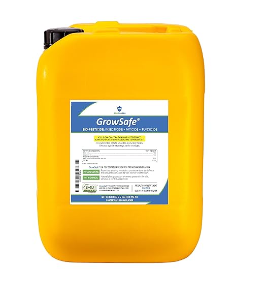 AgroMagen, GrowSafe Bio-Pesticide, Organic and Natural Miticide, Fungicide and Insecticide (5.2 Gal)