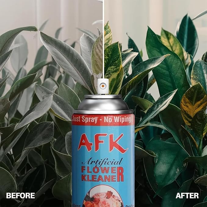 Larksilk Silk Flower Cleaner Spray for Artificial Plant & Flowers - Dust Remover Aerosol Spray for Fake Plants,Leaves & Décor - Artificial Plant Cleaner Spray No Wipe Finish (Pack of 4)