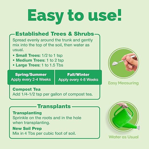 Mycorrhizal Fungi for Trees – Microbial Supplement for Root Expansion & Better Nutrient Uptake, 6 oz