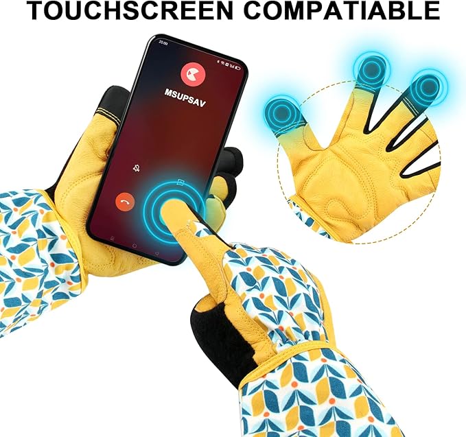 Long Gardening Garden Gloves,Thorn-proof&Puncture Resistance Rose Cactus Gauntlet Glove for Gardener,Gifts