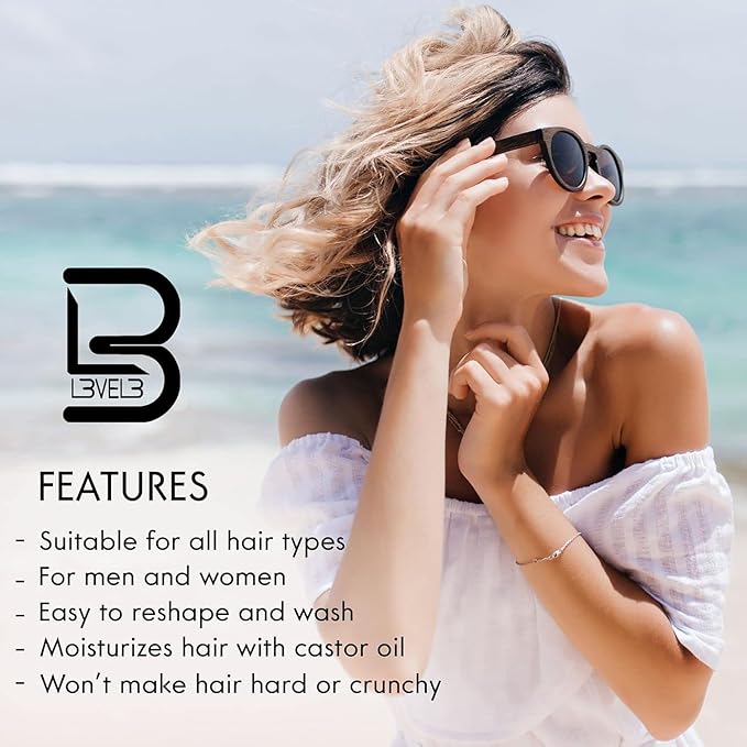 Level 3 Sea Salt Texturizing Spray - Creates Beachy Waves and Texture - Casual Hair Finish (3.38 Fl Oz)