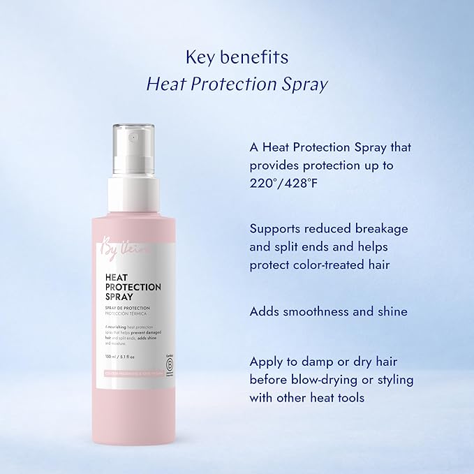 Heat Protection 5.1 Fl Oz, Provides Shine & Prevents Split Ends, Color preserving & 100% vegan