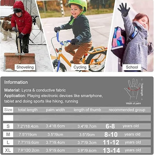WFX Kids Work Gloves Youth Boys Gardening Gloves, Garden Utility Grips Full Finger Work with Children Ages 8-12 Working