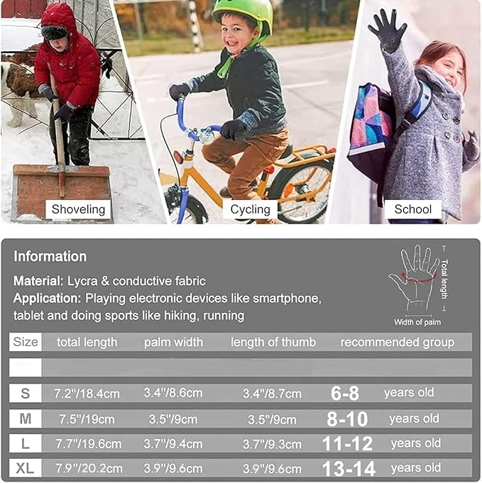 WFX Kids Work Gloves Youth Boys Gardening Gloves, Garden Utility Grips Full Finger Work with Children Ages 8-12 Working
