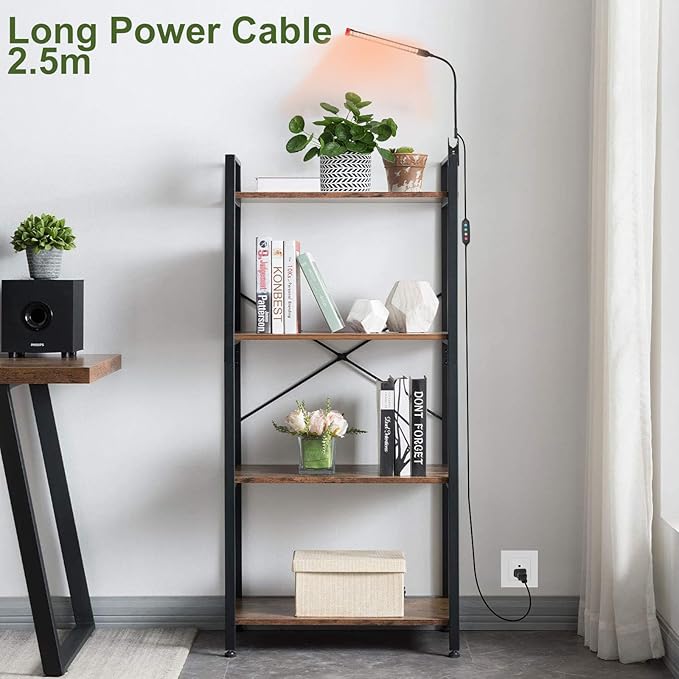Game Changer! FECiDA 2026 4Pack 9 Watt Power Draw, NO Need Adapter, Clip Grow Lights for Small Indoor Plants, Bonsai, 4/8/12H Timer, Enough Bright Like Sun for Your Plants