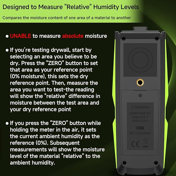 Wood Moisture Meter for Lumber Pinless Moisture Tester for Drywall with Colorful Screen Moisture Reader for House Firewood Moisture Detector for Walls Moisture Sensor for Wood Wall Water Leak Detector
