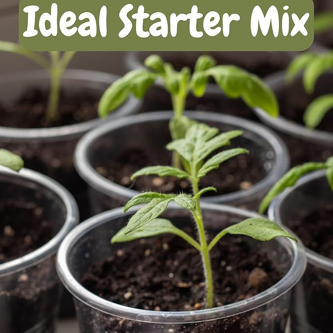 Soil Sunrise All Natural Tomato Starter/Potting Mix (8 Quarts) Perfect Backfill for Outdoor Tomato Plant Holes, Hand Blended with Natural Ingredients Including Worm Castings