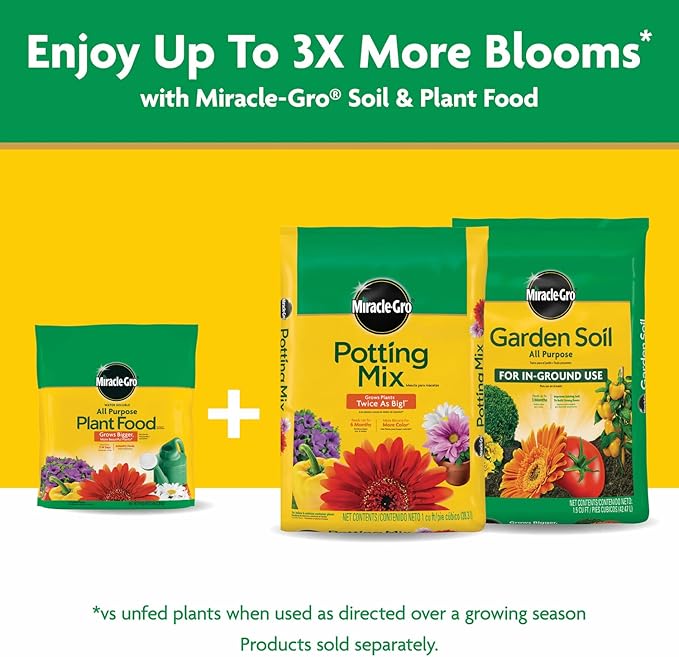 Miracle-Gro Water Soluble All Purpose Plant Food - Fertilizer For All Indoor or Outdoor Plants including Roses, Flowers, Vegetables, Houseplants, Trees, and Shrubs, 5 lb. Bag