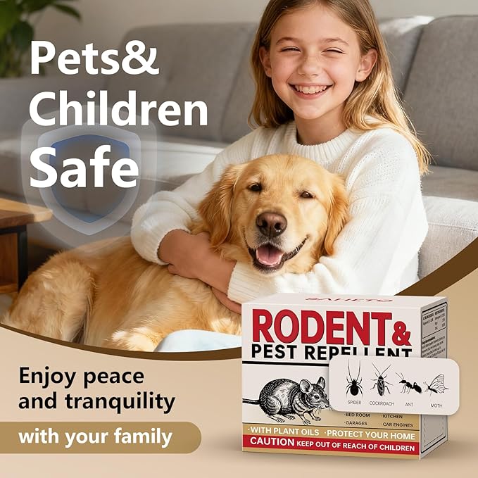 Mouse Repellent 36 Balls, Peppermint Rodent Repellent for Indoor & Outdoor Use, Long-Lasting Safe Mice Deterrent, Natural Effective Moth Balls for Rodent Control for Home, Car & Garden