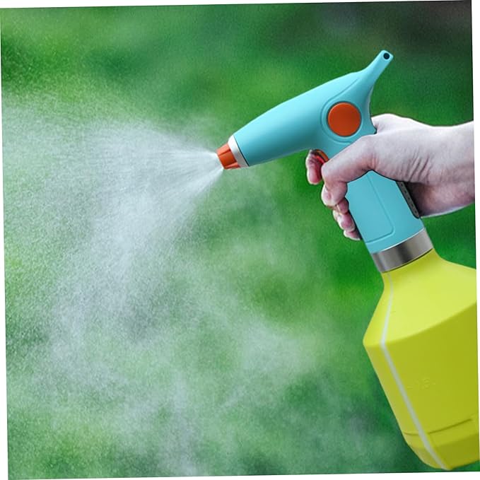 Electric Sprayer, 1000ml Electric Spray Bottle with Adjustable Nozzle, Waterproof Water Sprayer, Rechargeable Plant Mister for Garden Indoor Outdoor, Green