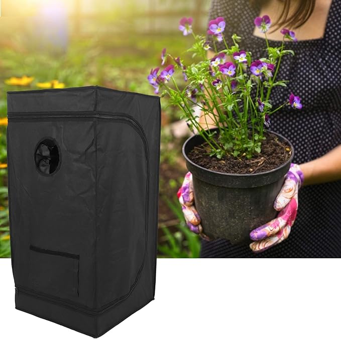 Rengue 50x50x100cm Greenhouse Grow Tent, Indoor Plant Growing Tent with 600D Oxford Cloth and Sturdy Metal Rods, with Detachable Sink Cloth