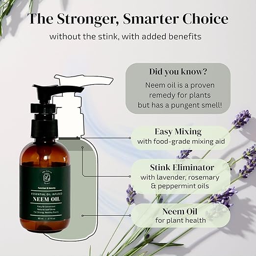 Plant Shine & Defense Essentials – Plant Wipes + Essential Oil Infused Neem Oil (No Spray Bottle)