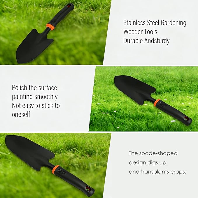 Garden Shovel, Garden Hand Trowel, Heavy Duty Hand Shovel with Ergonomic Handle, Small Gardening Tools for Digging, Gardening Spade Trowel Tools