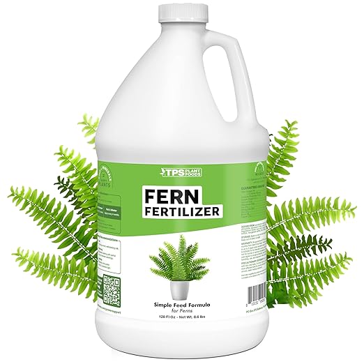 Fern Fertilizer – Liquid Plant Food for Fuller Fronds, Deep Green Color & Lush Growth, 1 Gallon