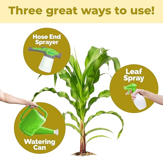 Sweet Corn Fertilizer – Liquid Plant Food for Bigger Ears, Vigorous Stalk Growth & Stronger Root Development, 1 Gallon