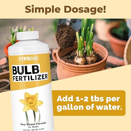 Bulb Fertilizer – Liquid Plant Food for Bigger Blooms & Stronger Bulb Development, 32 oz