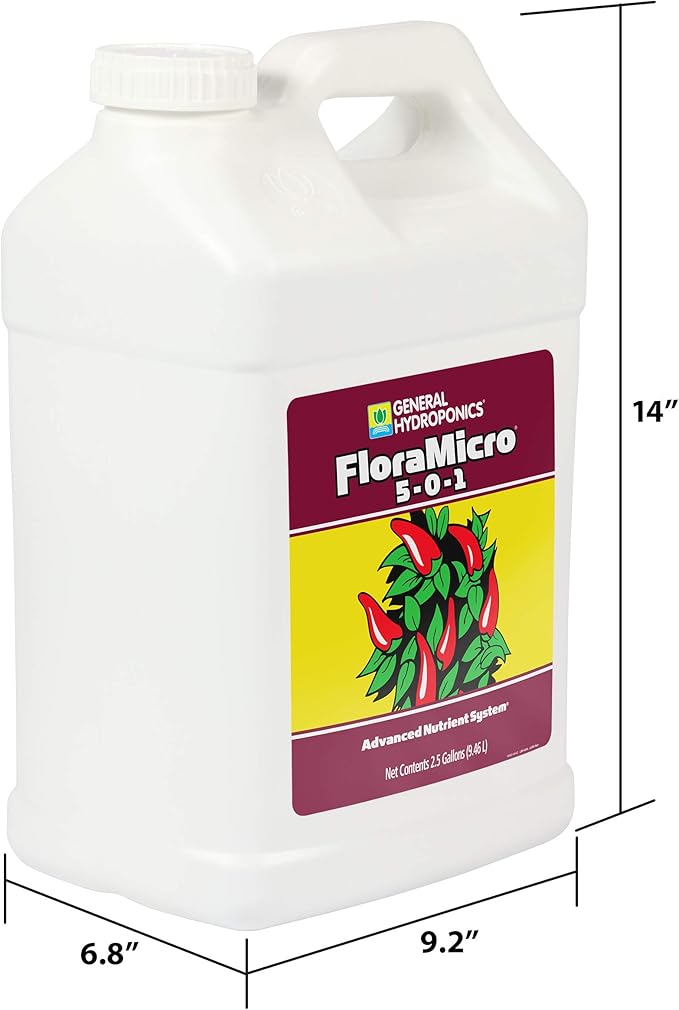 General Hydroponics Flora Micro, 2.5 gallon