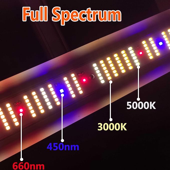 FARMLITE LED Grow Lights for Indoor Plants Full Spectrum Growing Light Bar Plant Hanging Growing Lamps Seedling Daisy Chain Dimmable Board 4x4ft Coverage (240Watts)