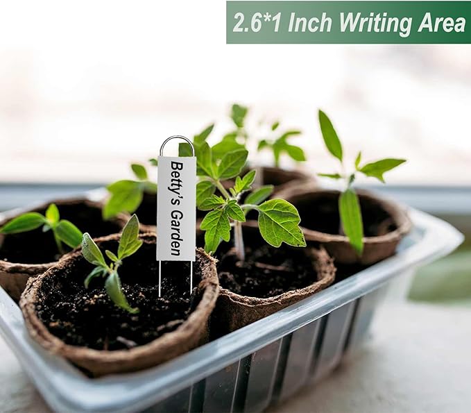 40 Pieces Metal Plant Labels 6 Inch Aluminum Metal Plant Tags Garden Label Markers Outdoor Planting Garden Markers for Plants Vegetables Herb Seedlings Flowers