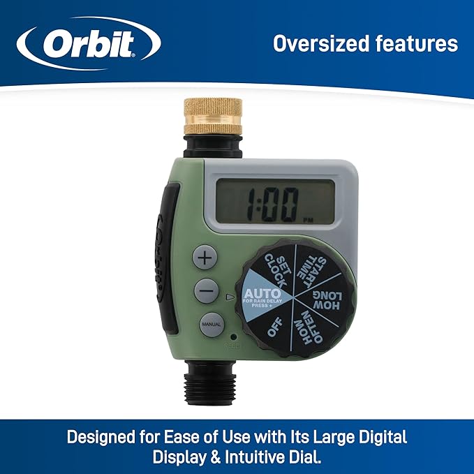 Orbit 62056 One Outlet Single-Dial Hose Faucet Timer (Pack of 5)