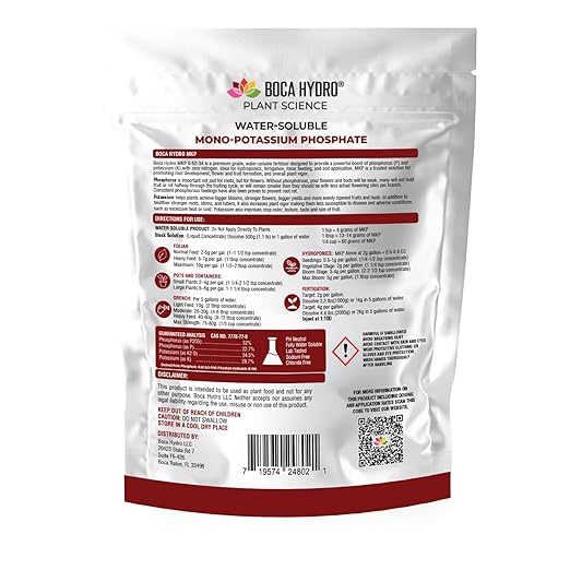 MKP Mono-Potassium Phosphate 0-52-34 Water Soluble Plant Food Flowering Enhancer Bloom Booster and Root Builder for All Plants, Vegetables, Flowers, Trees and Lawns. (5 Lb)