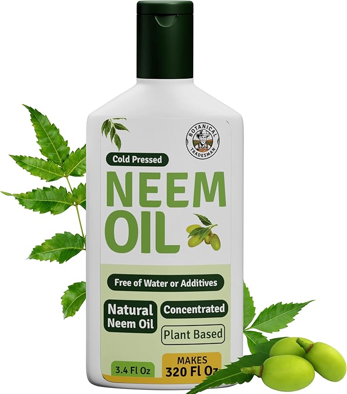 Neem Oil – 100 ml Pure, Cold-Pressed, Plant-Based Oil for Indoor & Outdoor Plant Care, DIY Mixing Concentrate