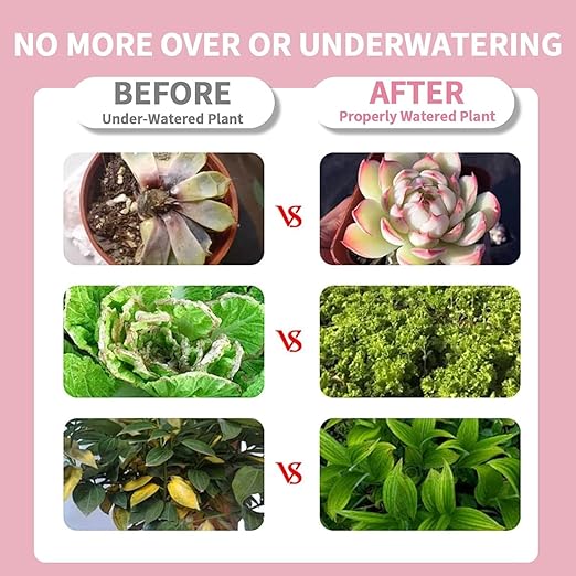 Soil Moisture Meter, Garden Plant Water Meter, Plants Moisture Meter, Lawn Soil Tester, Soil Water Gauge for Potted Plants, Plant Moisture Monitor No Battery Required Free Plant Watering Guide