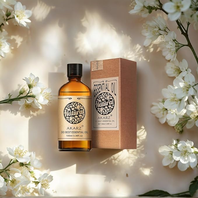 AKARZ 100ml LemonVerbena Essential Oil Natural LemonVerbena Oil Pure for Candle Making,DIY Skincare Products Massage,Home Spa Relaxation