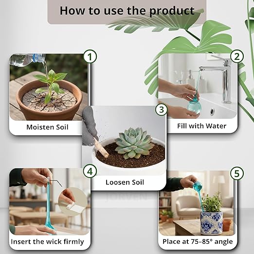 Premium Plant Watering Globes, Set of 4 (XLarge 350 ml) – Up to 7–10 Days of Automatic Watering, Self Watering Globes for Indoor & Outdoor Plants, Multicolor Glass Bulbs Waterer for Flower Irrigation