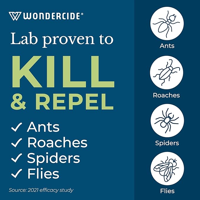 Wondercide - Indoor Pest Control Spray for Home and Kitchen - Ant, Roach, Spider, Fly, Flea, Bug Killer and Insect Repellent - with Natural Essential Oils - Pet and Family Safe — Rosemary 16 oz