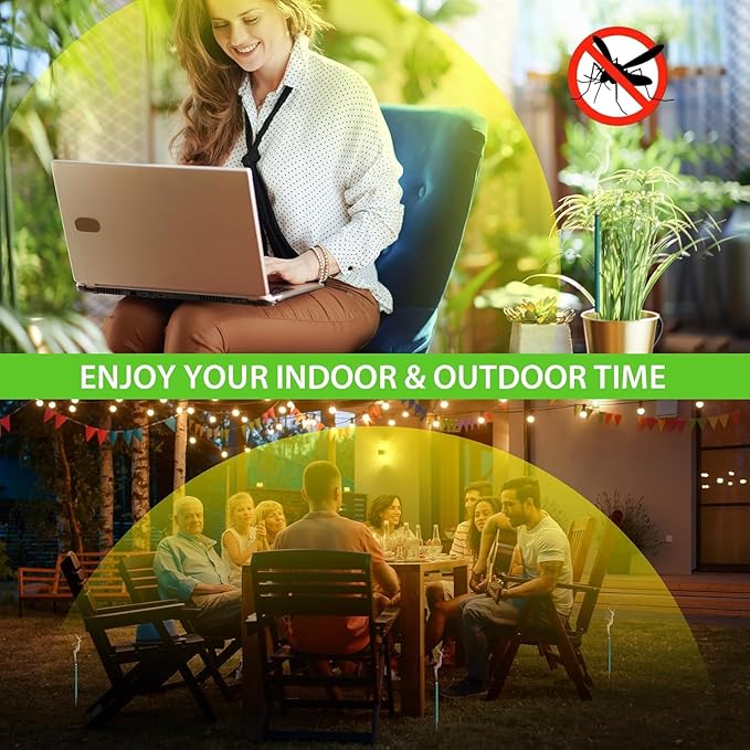 BugBai Mosquito Repellent Incense Sticks 480 PCS, 33.88oz, Citronella Oil DEET-Free Outdoor Bug Repellent for Patio Backyard Garden Camping Fishing