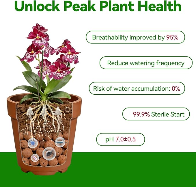 Zeedix 6QT Leca Clay Pebbles for Plants, 4mm-16mm Clay Balls Hydroton Leca Balls for Hydroponic Growing Gardening Orchids Drainage Decoration Aquaponics