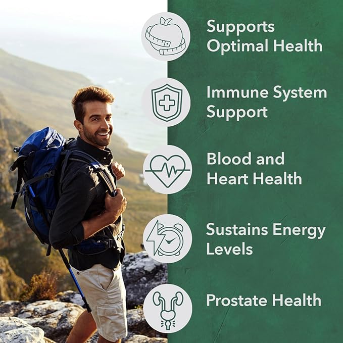 PlantFusion Organic Multivitamin for Men - One Daily Whole Food Blend Men's Multivitamin - Vegan, Non-GMO, Gluten Free & Dairy Free - 30 Tablets (1 Month Supply)