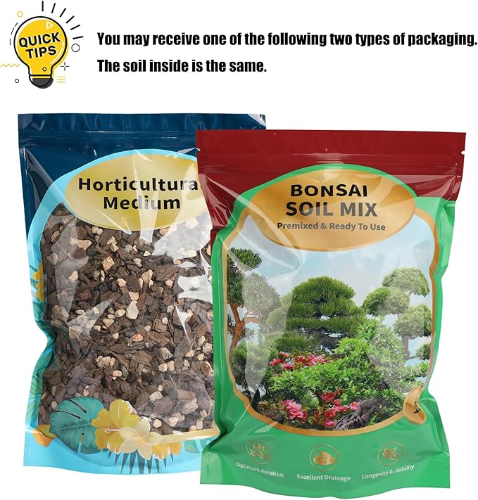 Doter Premium Bonsai Soil Mix with Enhanced Aeration & Drainage 10qt - Professional Grade Potting Soil for Bonsai Pots