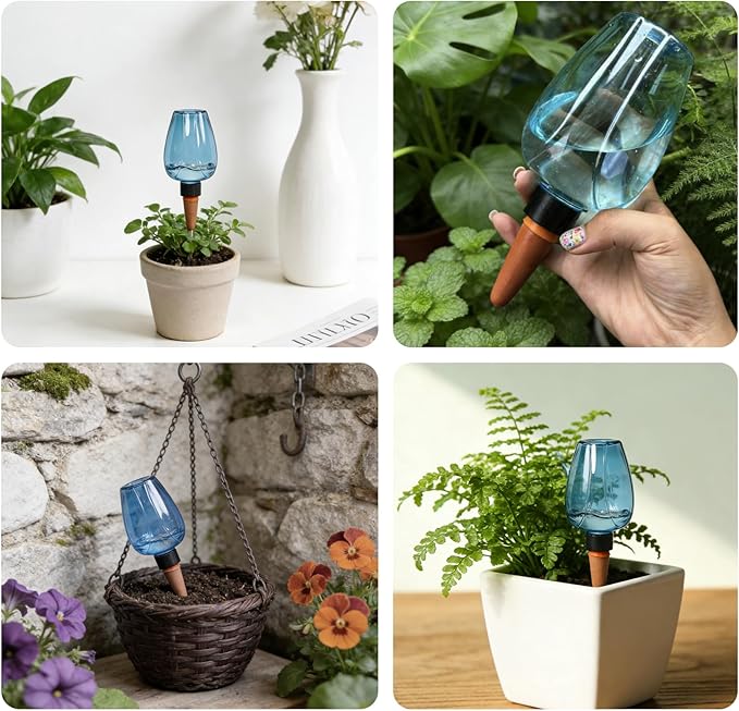 Self Watering Globes for Indoor Plants, Water Bulbs,Plant Bulbs for Watering 3-Pack, Slow Design, Indoors and Outdoors Plant Care