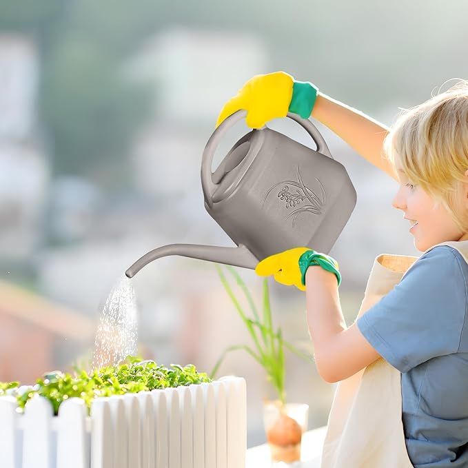 Plastic Watering Can - Coffee Color - 1 Gallon