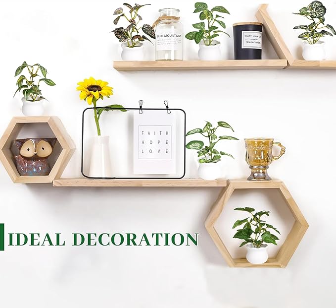 Yoratee Small Artificial Plant 6PCS Fake Plant Greenery Cute Potted Indoor Faux Plant Houes Office Table Desk Bathroom Decor Plants