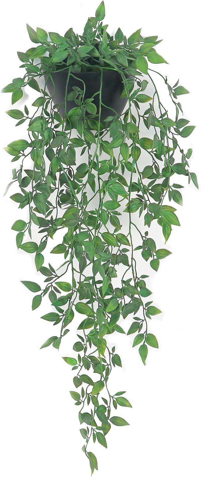 Artificial Hanging Plants 1 Pack, Fake Mandala Vine Greenery with Wall Planter for Office Living Room Bathroom Indoor Décor