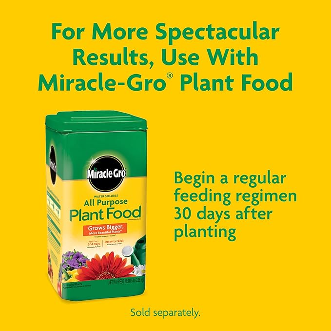 Miracle-Gro Potting Mix - for Potted Plants, Flowers Vegetables Shrubs Annuals and Perennials, Feeds Up to 6 Months - 25 qt. Bags, Pallet of 80