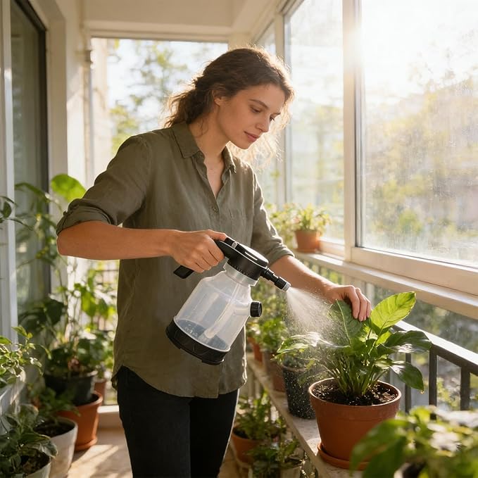 Cordless Electric Plant Mister – 3L Automatic Spray Bottle, Adjustable Spray Nozzles, Rechargeable Watering Tool | 28x26cm Garden Home Lawn Patio Driveway Outdoor Plant Sprayer Efficient Irrigation