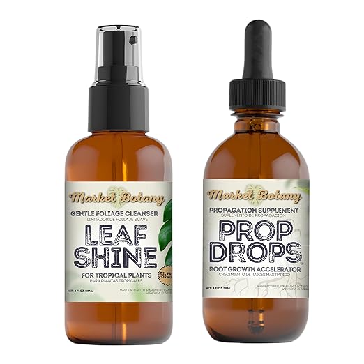 Propagation Bundle | Prop Drops + Leaf Shine Spray | Root Growth Booster & Natural Leaf Cleaner for Healthy, Vibrant Houseplants