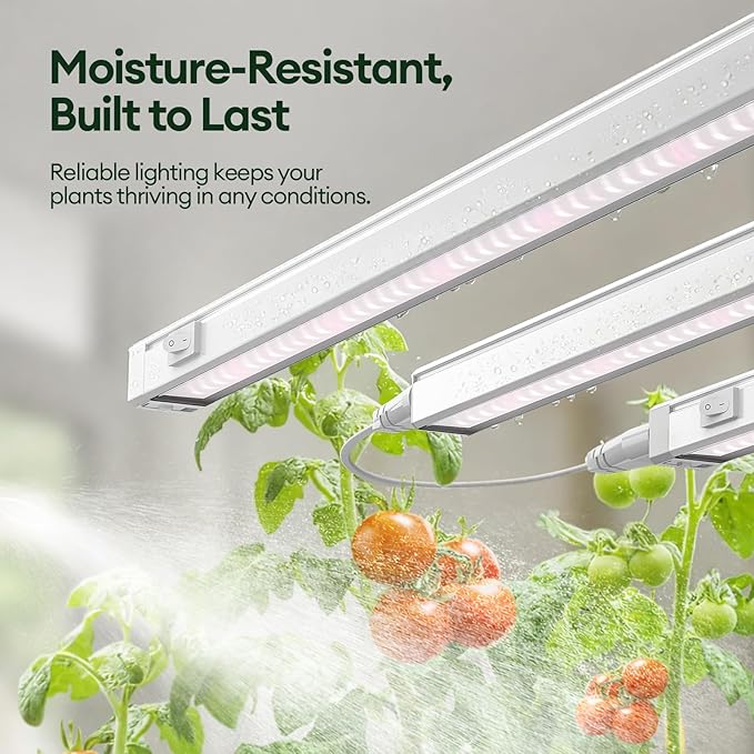 Maygrove Plant Grow Light 2ft, Tunable Full Spectrum LED Grow Light Strips 60W (4 x 15W), T5 Growing Lamp for Indoor Plants, Greenhouse, High PPFD, 4-Pack